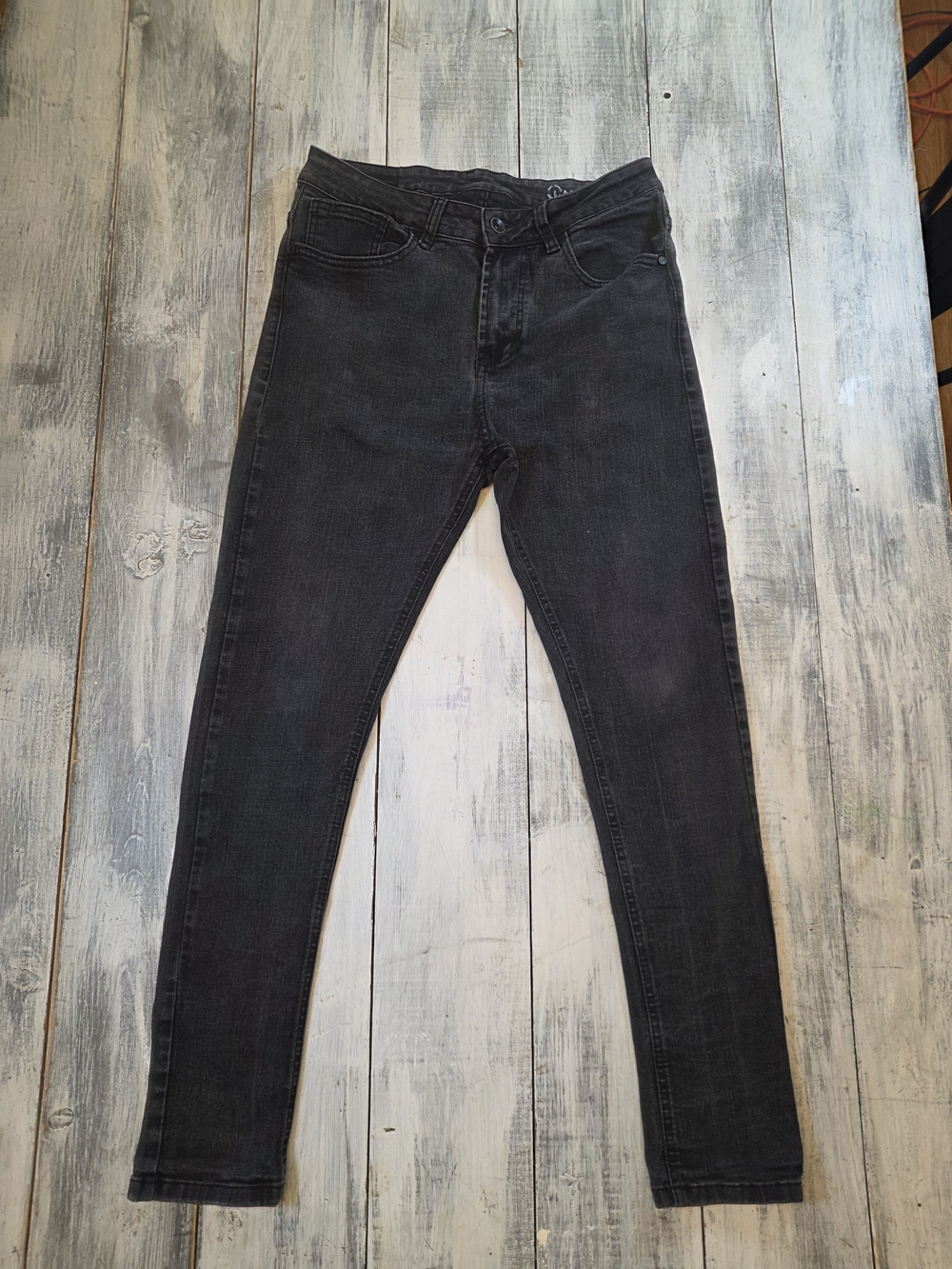 Zoe Women's Black Skinny Mid Rise  Stretch Jeans sz 12